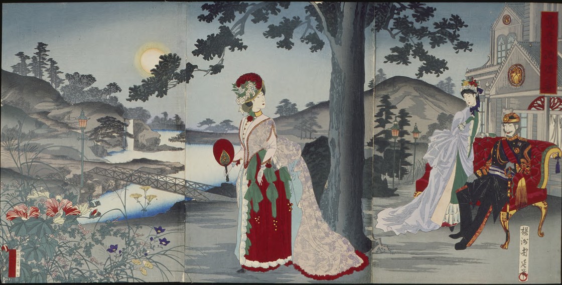 Nobility Enjoying the Cooling Air on a Summer Evening (Kōki nōkyō