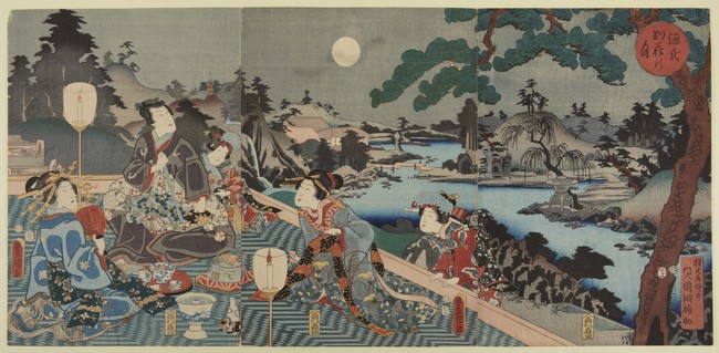 Moon At Genji S Villa Genji Bessō No Tsuki 源氏別荘の月 X1961 30 A C