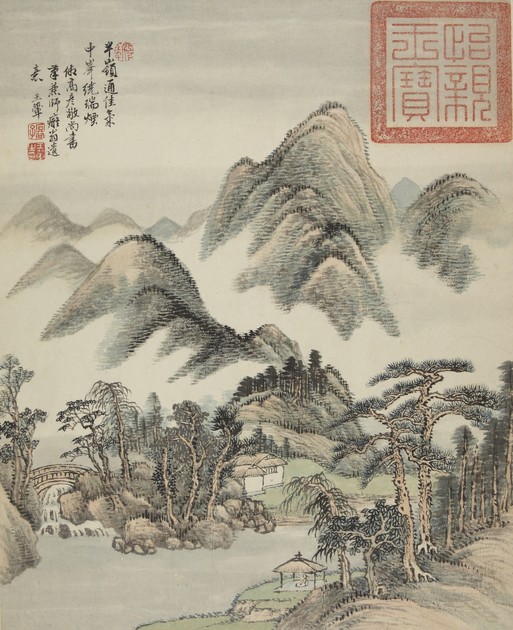 Landscape in the Style of Gao Kegong (y1982-99 g)