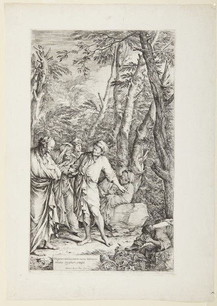 Diogenes Casting away His Bowl (x1980-3)