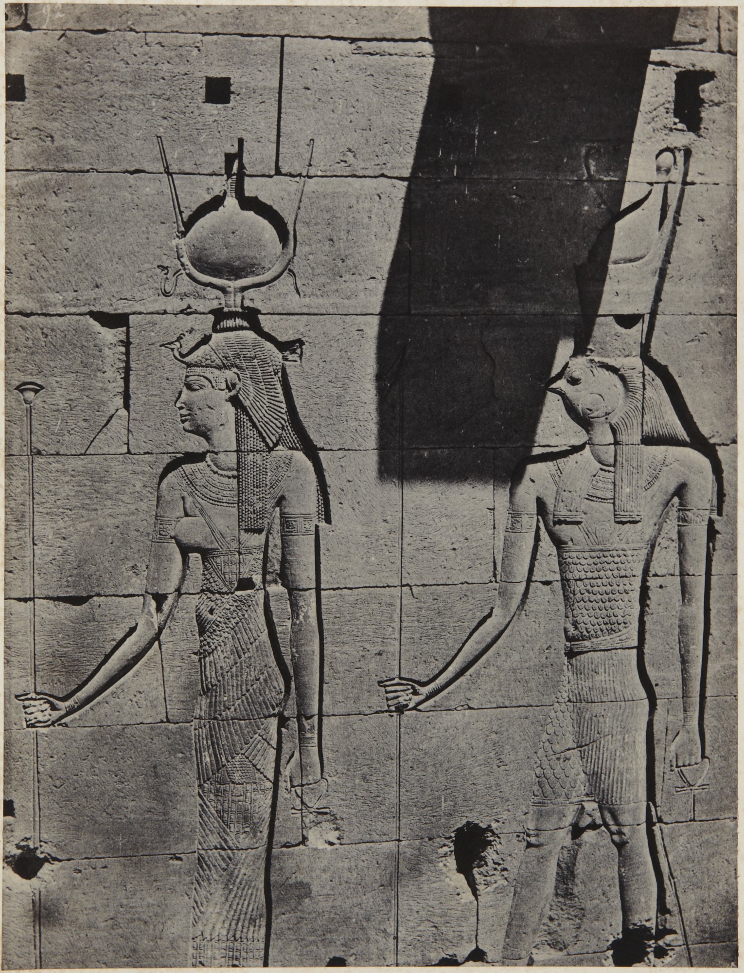 Isis and Horus-Ariesi, Temple of Kalabsha (x1979-111)