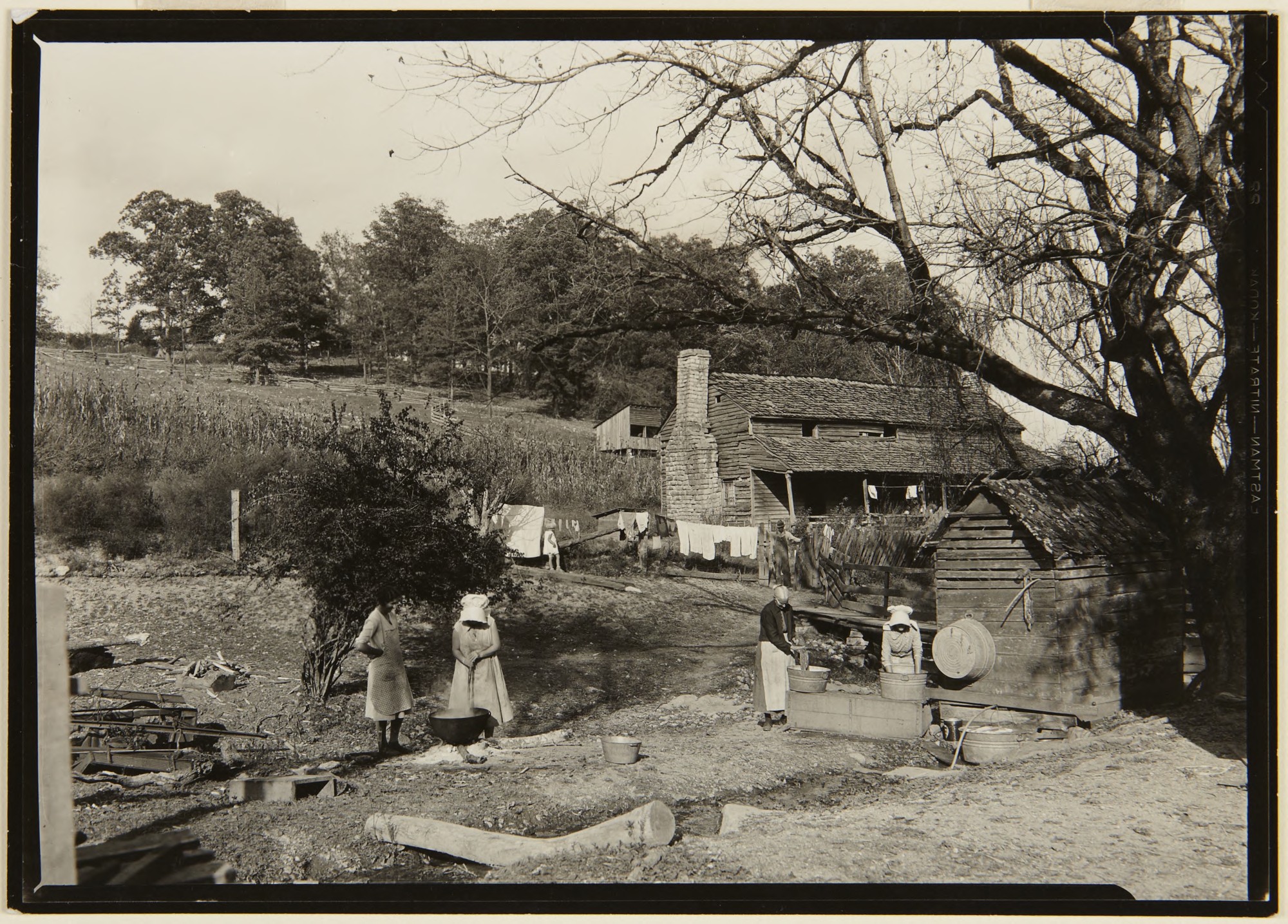 Washday at the Stooksberry homestead near Andersonville, Tennessee  (x1973-22)