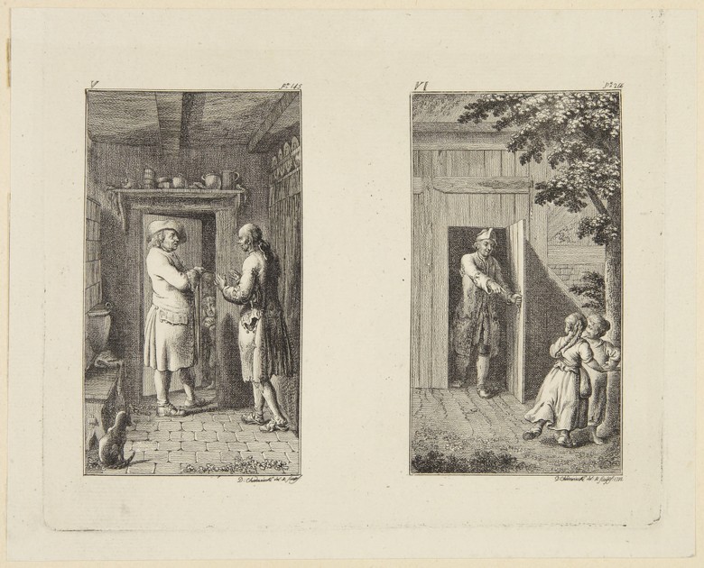 Plates V and VI (from series of 12 plates of Pestalozzi Lienhard und ...