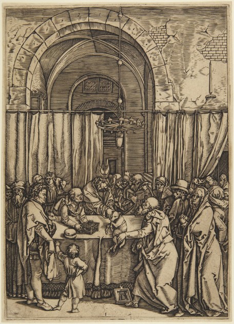 The High Priest Rejecting Joachim, plate 1 from the Life of the Virgin ...