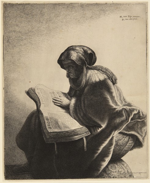 Old Woman Reading (x1958-2)