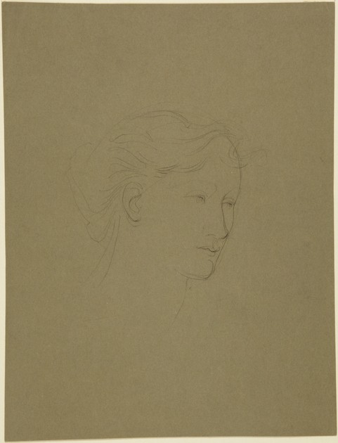 Head of a Woman (verso: woman's head and shoulders) (x1948-1539)