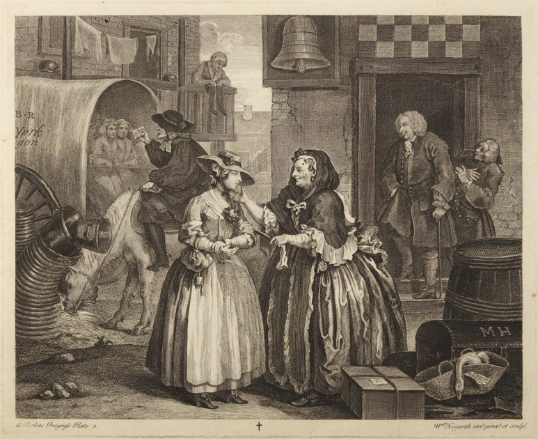 A Harlot's Progress, Plate 1 (x1988-21)