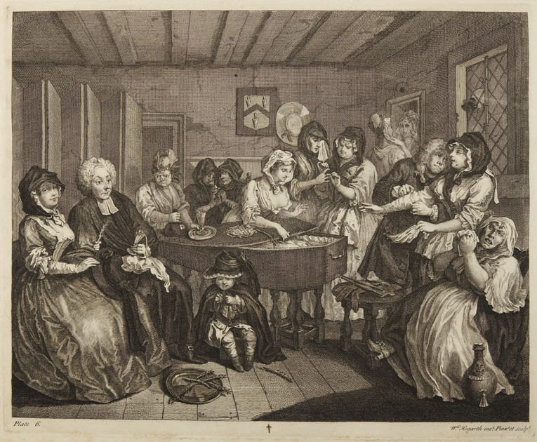 A Harlot's Progress, Plate 6 (x1988-26)