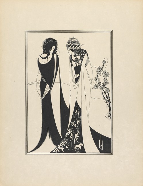 John and Salome from A Portfolio of Aubrey Beardsley's drawings  illustrating Salome by Oscar Wilde (x1939-83 h)