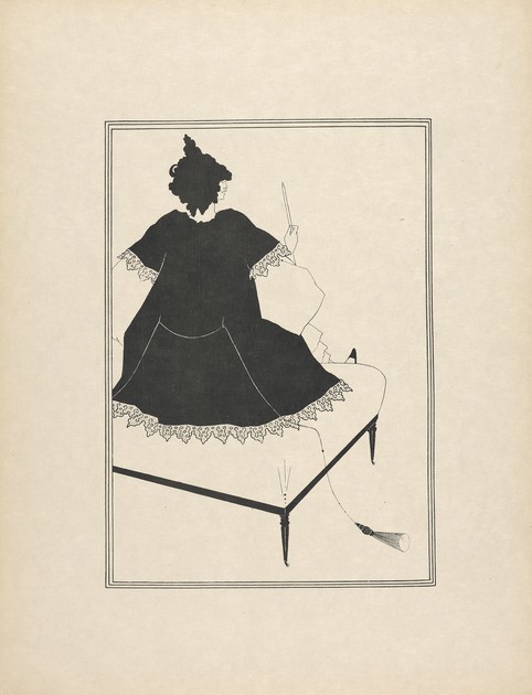 Salome on Settle from A Portfolio of Aubrey Beardsley's drawings  illustrating Salome by Oscar Wilde (x1939-83 p)