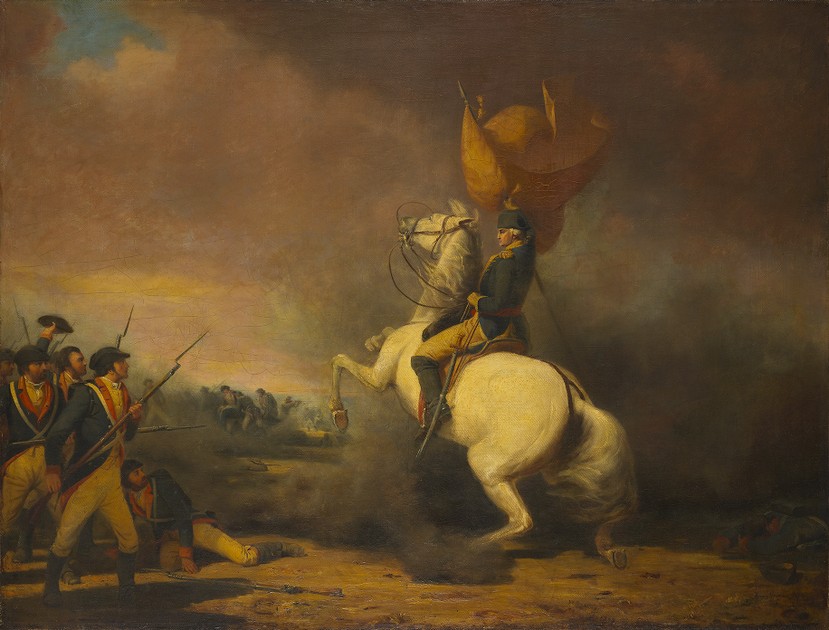 Washington Rallying the Americans at the Battle of Princeton (y1943-120)