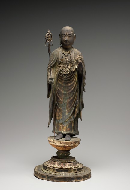 Standing Jizō Bosatsu (Skt: Kṣitigarbha Bodhisattva) (2018-82 a-b)