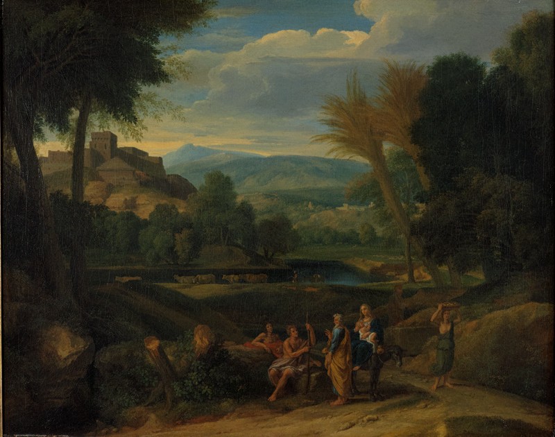 A Classical Landscape with the Flight into Egypt (2019-463)