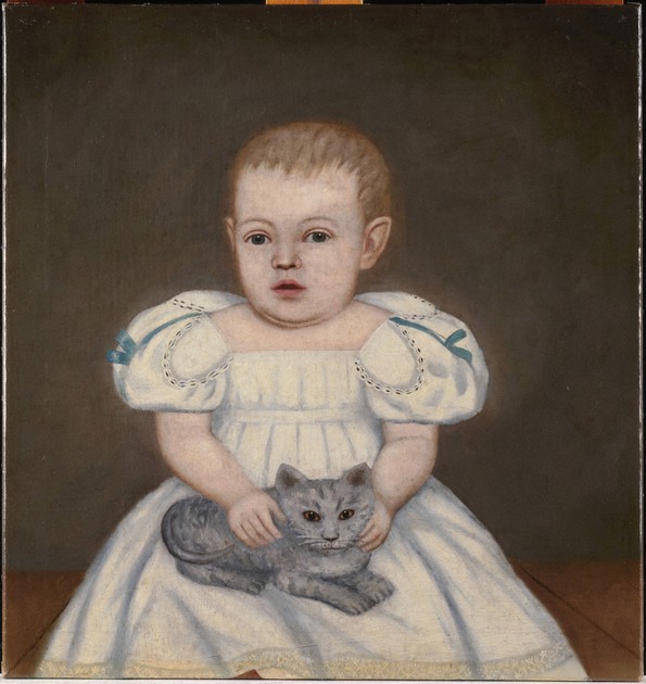 Infant with Cat, Hillsdale, New York (y1958-90)