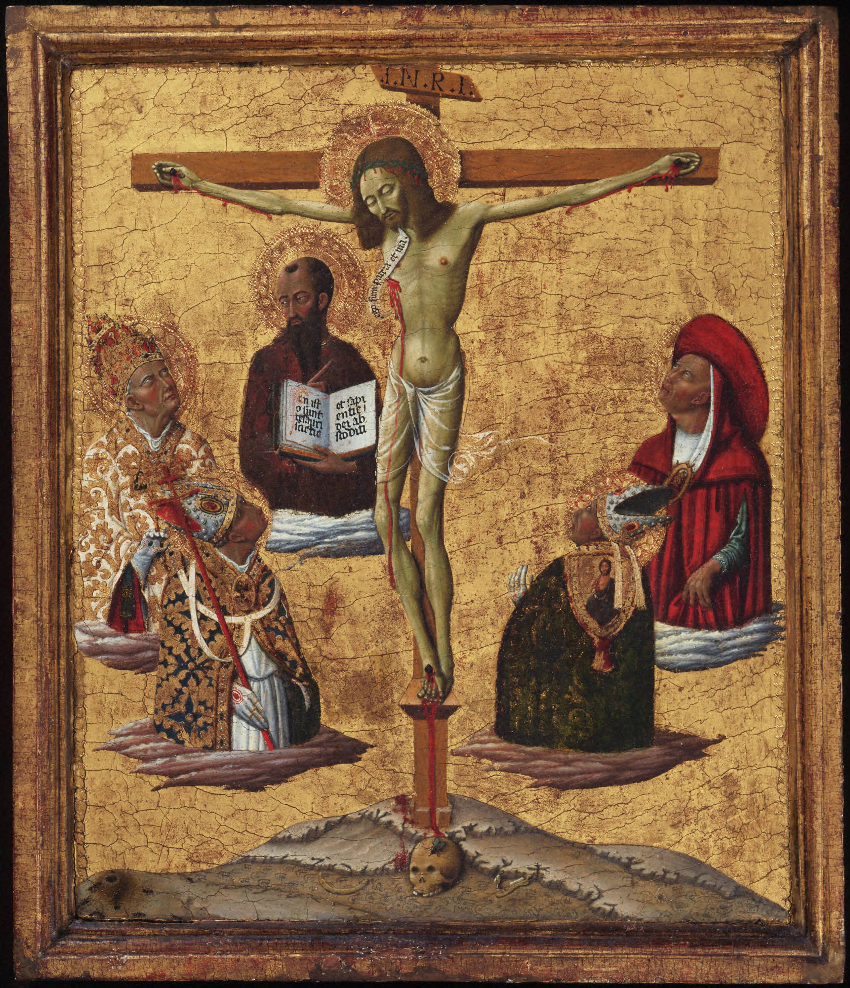 Mystical Crucifixion the Four Doctors of the Church and Saint Paul contemplating the Crucifixion (y1962-64)