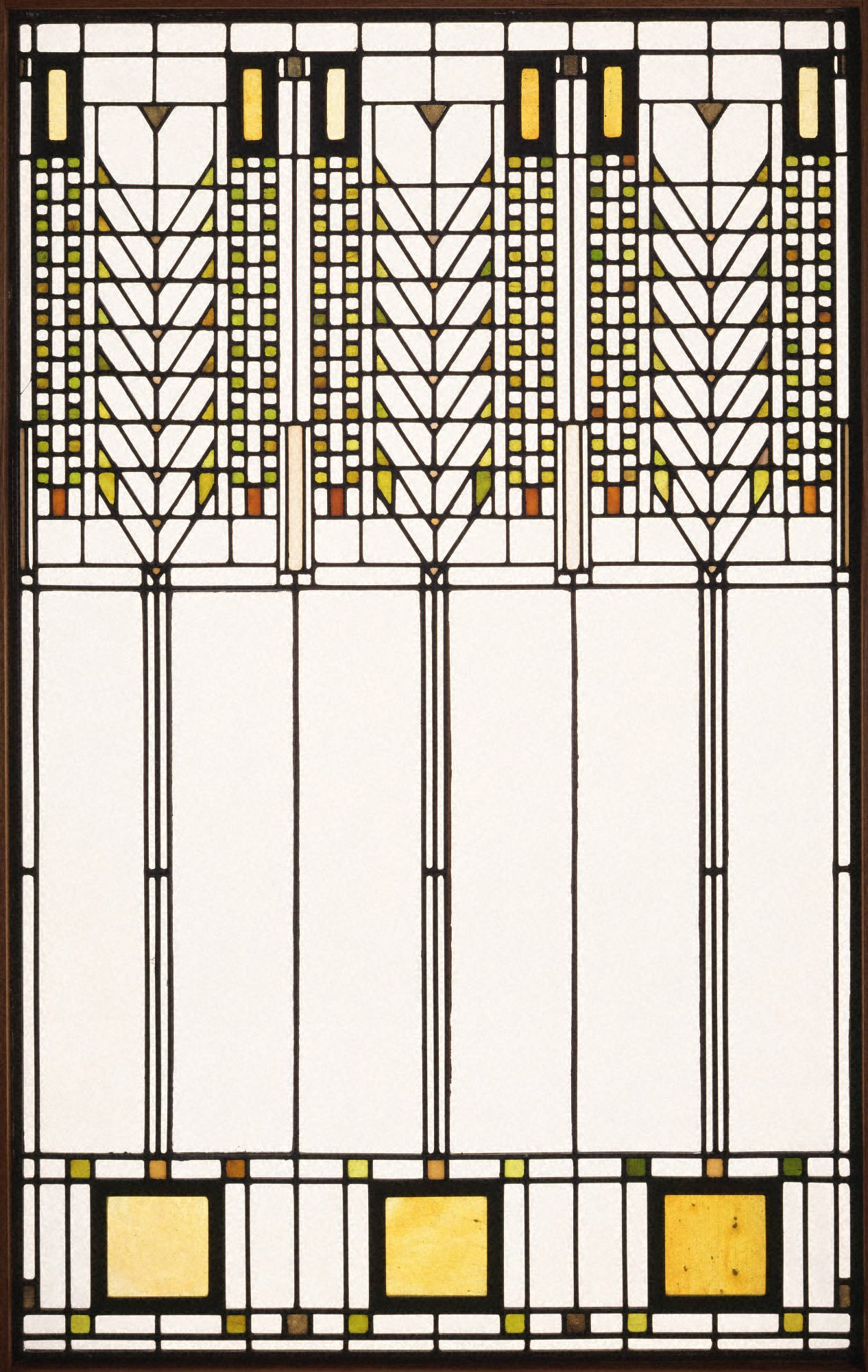 Frank Lloyd Wright Stained Glass Design Templates